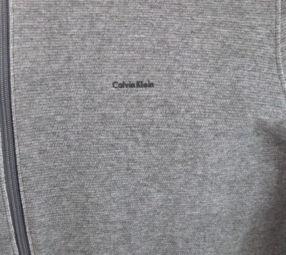 Calvin Klein Heather Gray Zip-Up Sweatshirt Size XL Never Worn